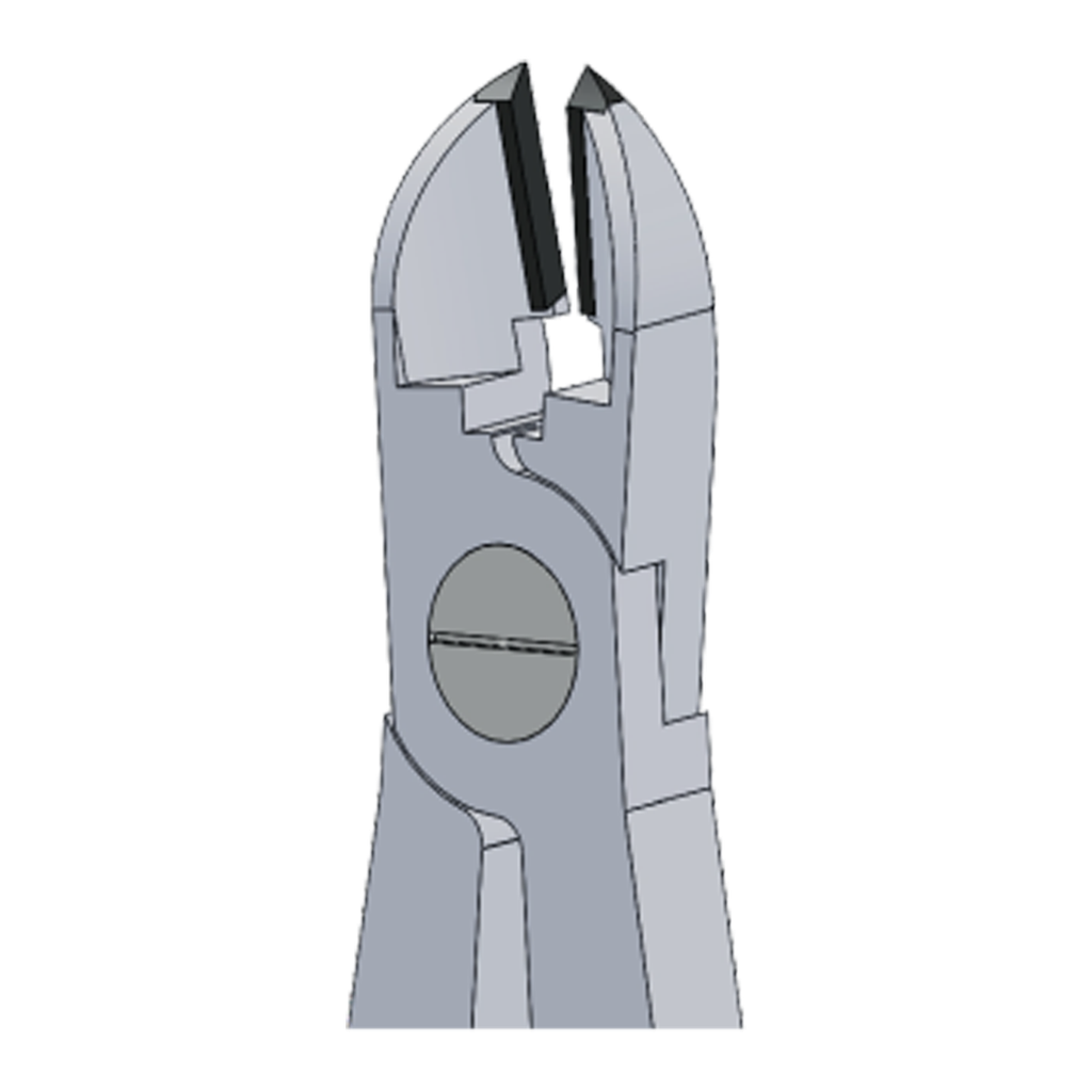 Hard Wire Cutter Plier 15° Tungsten-Carbide max 0.71mm .028″ Wire  (TC)