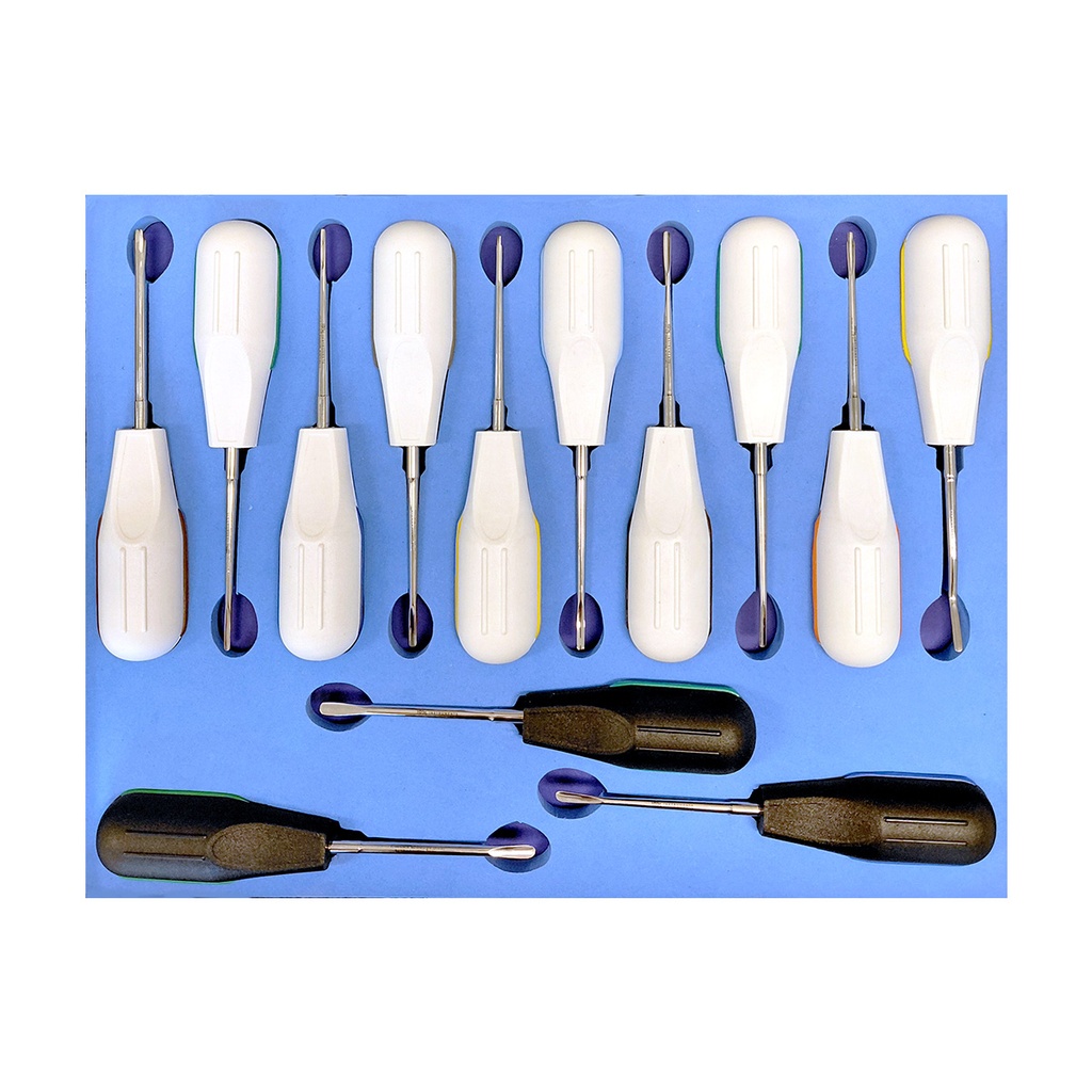 Luxating Elevators Plastic Handle Set of 13