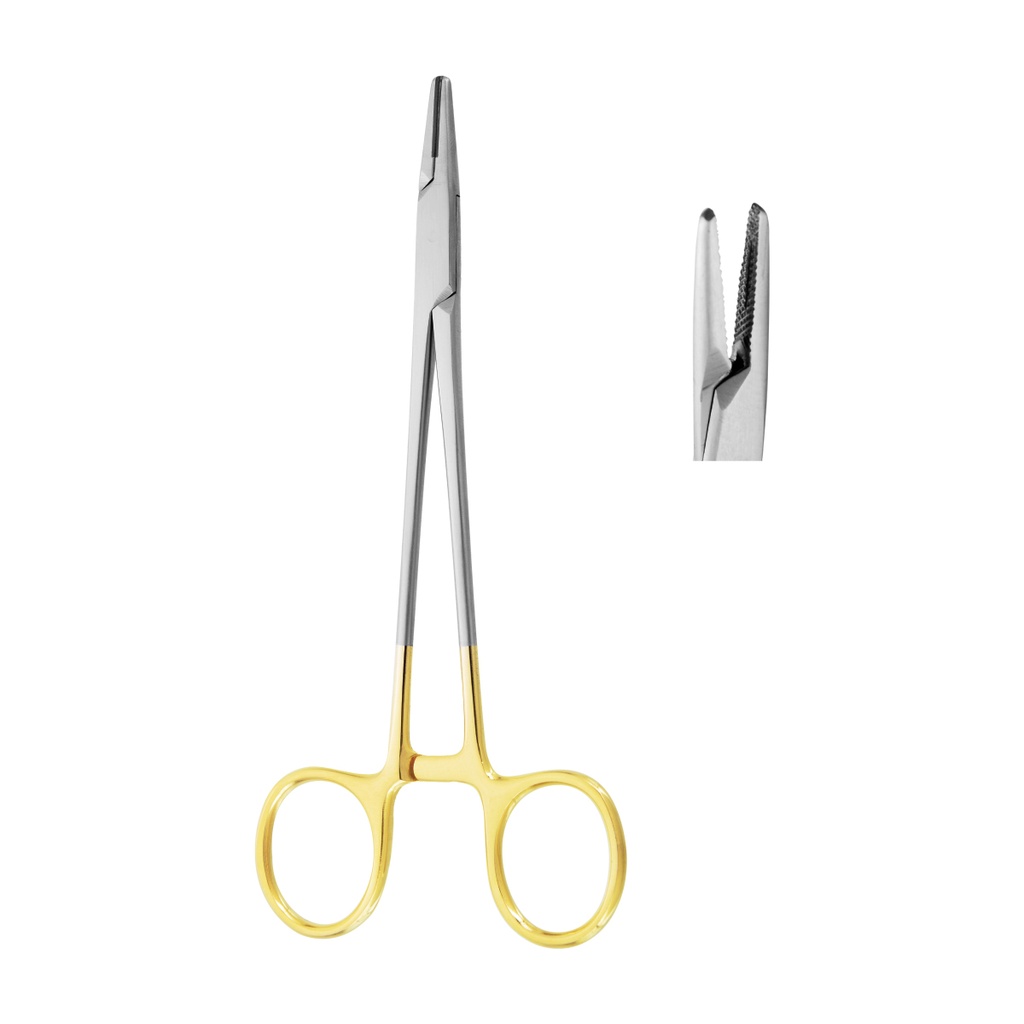 Mayo-Hegar Needle Holder 16cm (TC) Gold