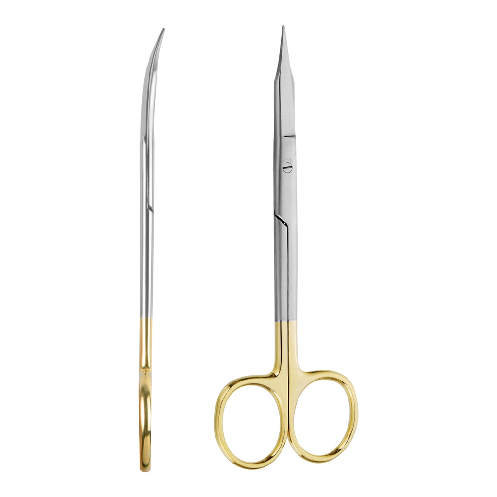 Scissor (TC) Goldman-Fox Curved 13cm Gold