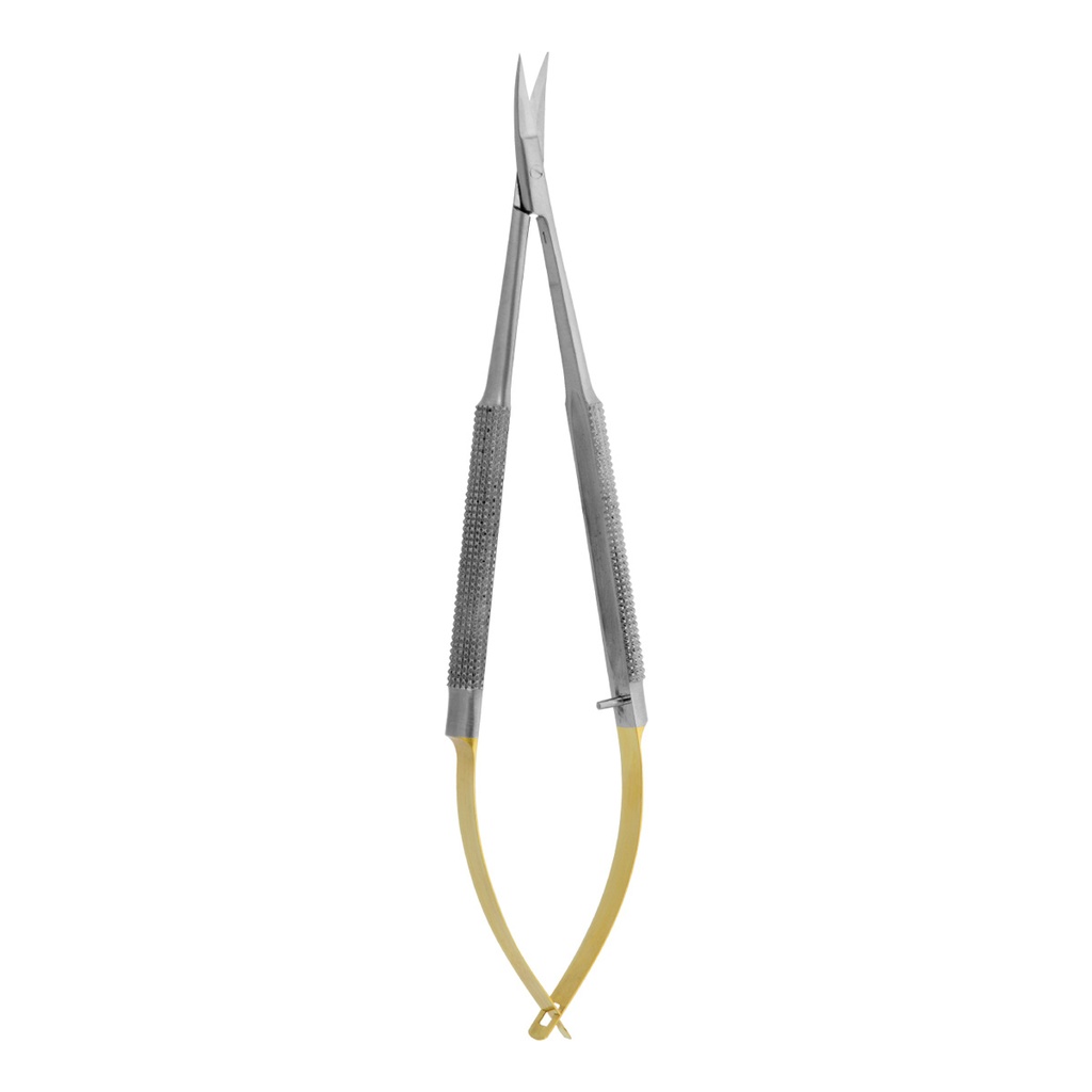 Micro Scissor (TC) Castro Scissor Curved Tungsten Gold 15cm