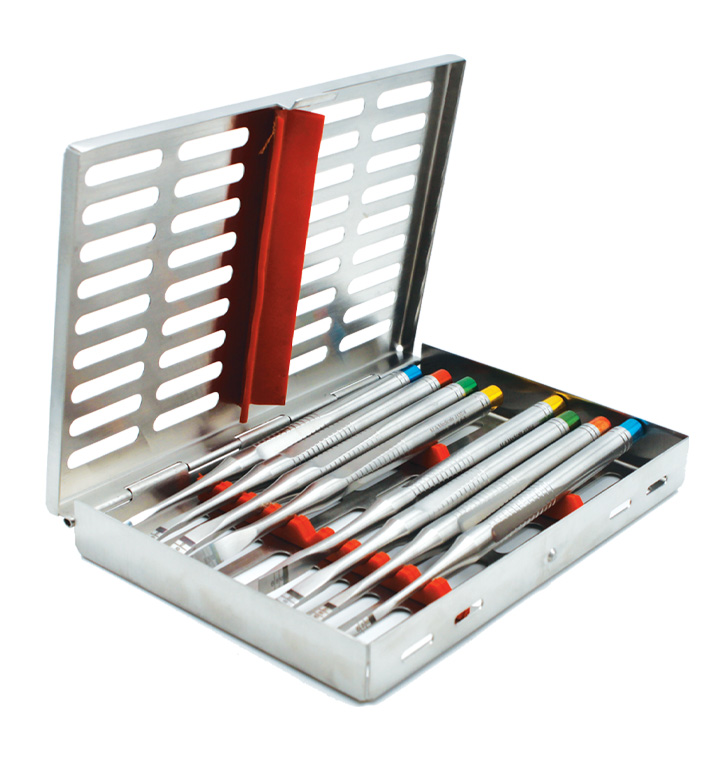 Bone splitting instruments set: 4-6-8-10-13-15-18 mm