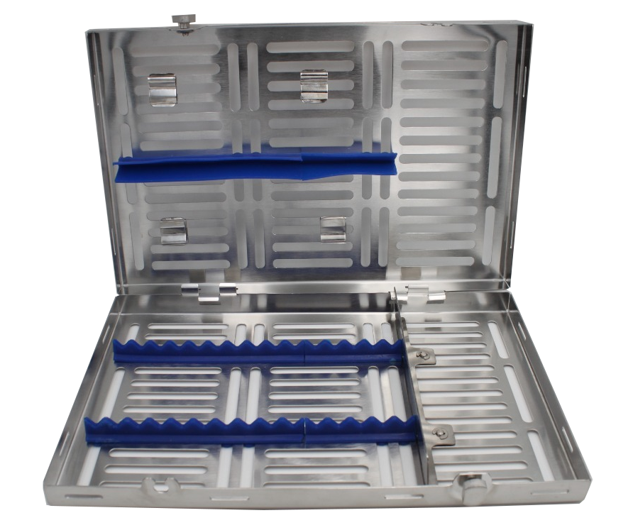 Multi-instrument tray with clips, Small