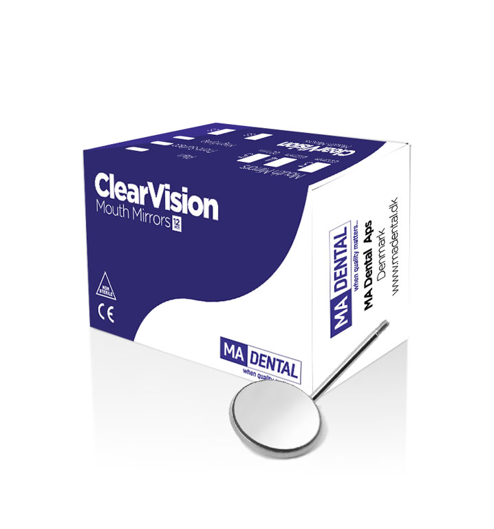 Mouth Mirror No.4 Plane 22mm Universal