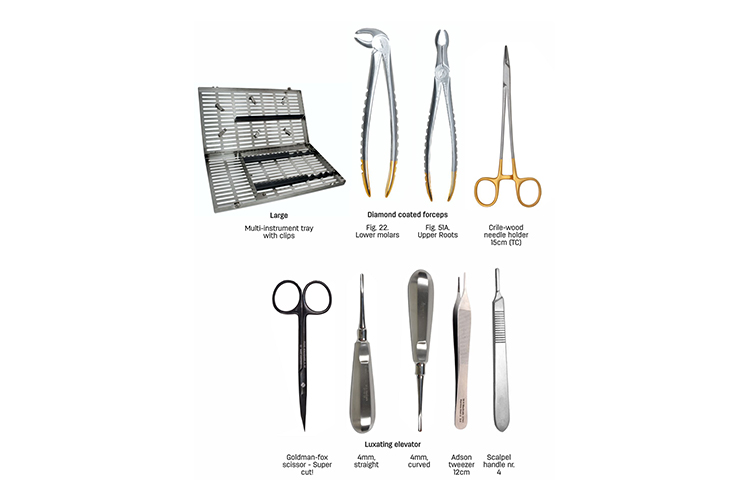 Oral dental surgery kit