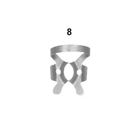 Fig.8 Festooned Jaws for  General Purposes on Upper Molars. Jaws Fit the Gum Curvature Tooth: 1-2-3-14-15-16