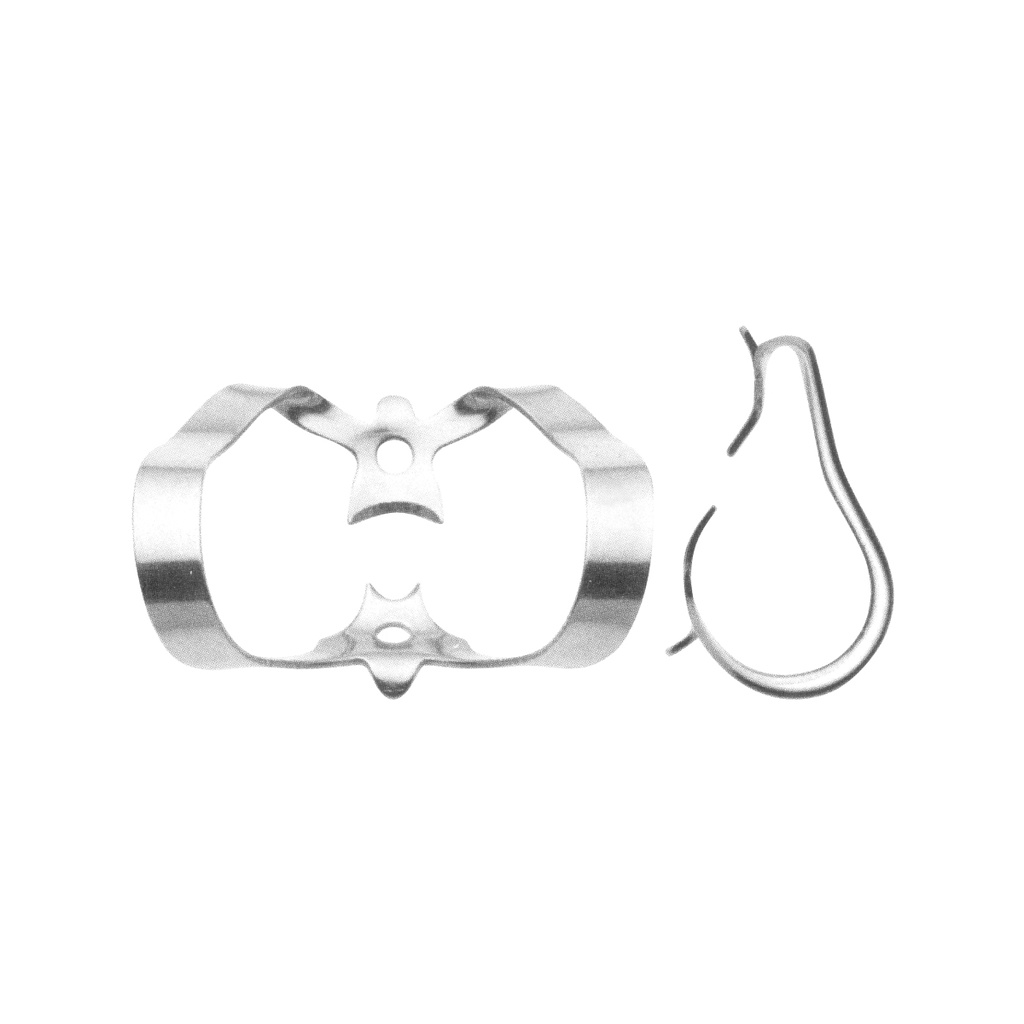 Fig.9 Most Popular Anterior Clamp, with Flat Jaws Tooth: 6-7-8-9-10-11-22-23-24-25-26-27