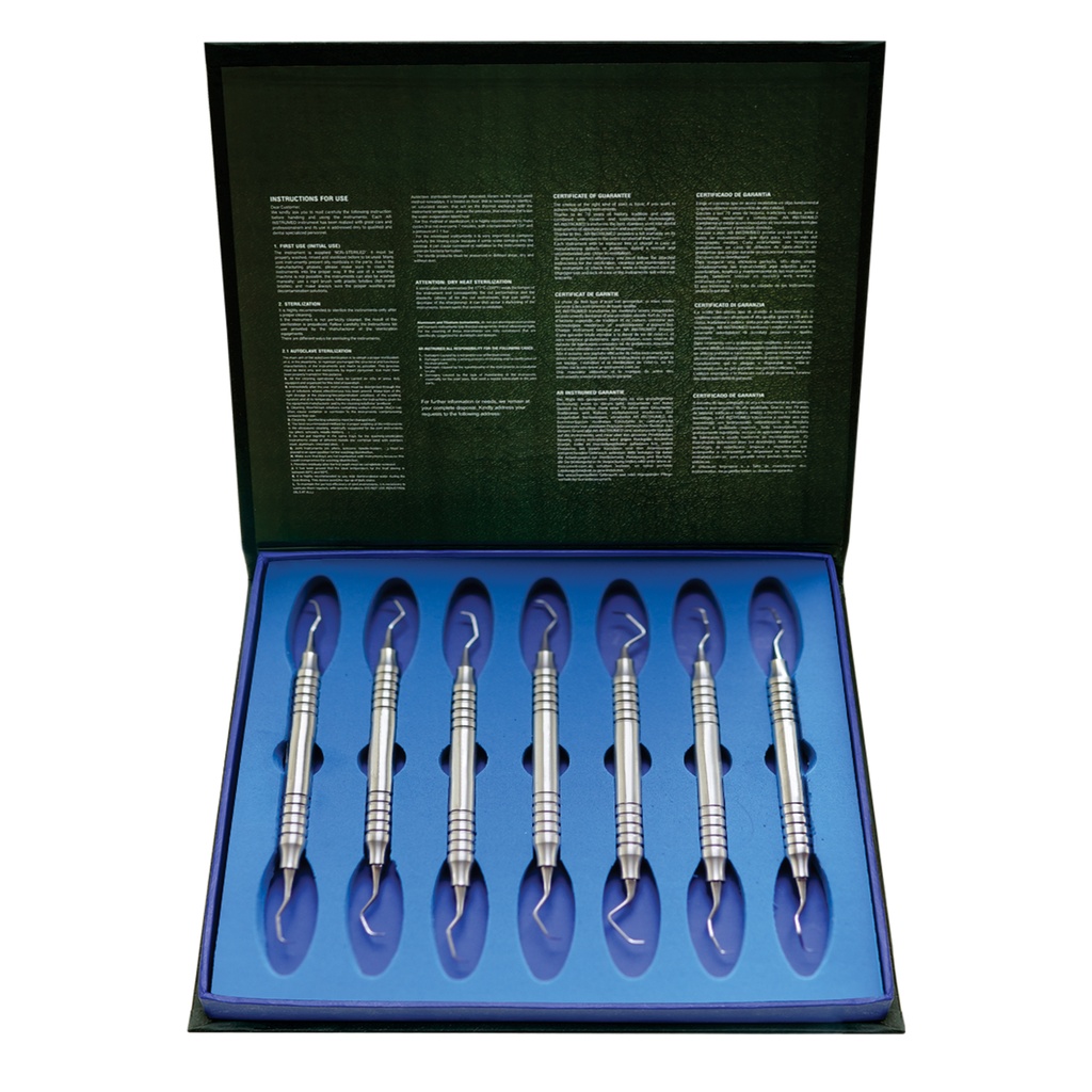 Gracey Curettes Titanium Set of 7 10mm Handle