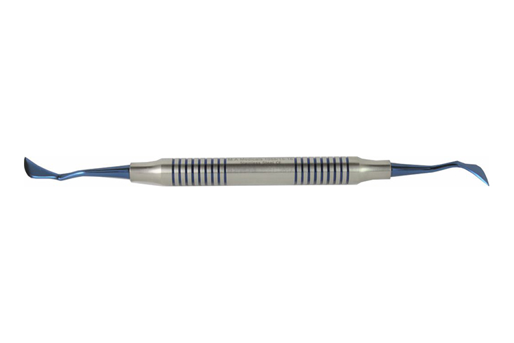 Kirkland Gingivectomy Knife Fig. 15k/16k Titanium/Plasma Blue Solid Handle 6mm 