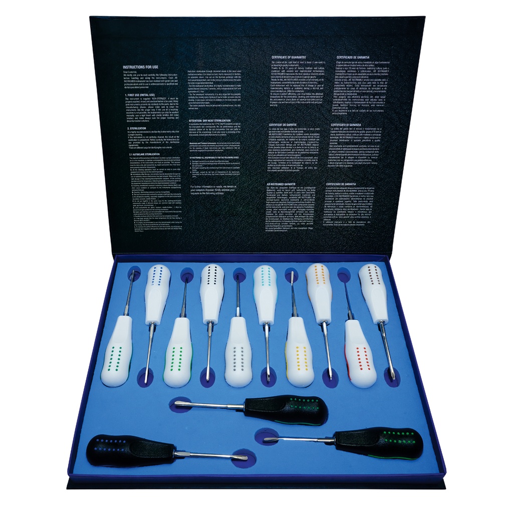 Luxating Elevators Plastic Handle Set of 13