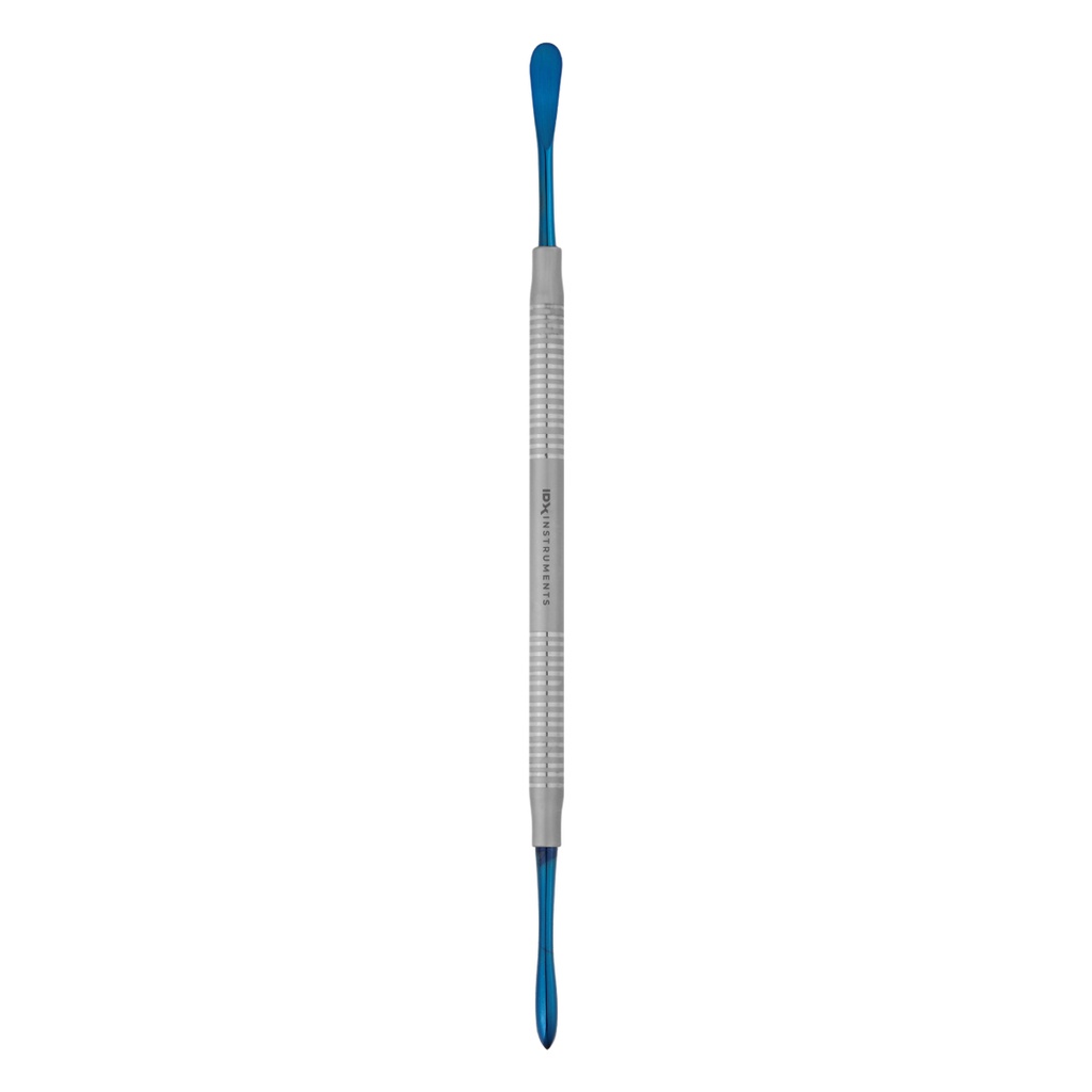Molt Periosteal Elevator Fig. M9 Titanium/Plasma Blue Solid Handle 6mm 