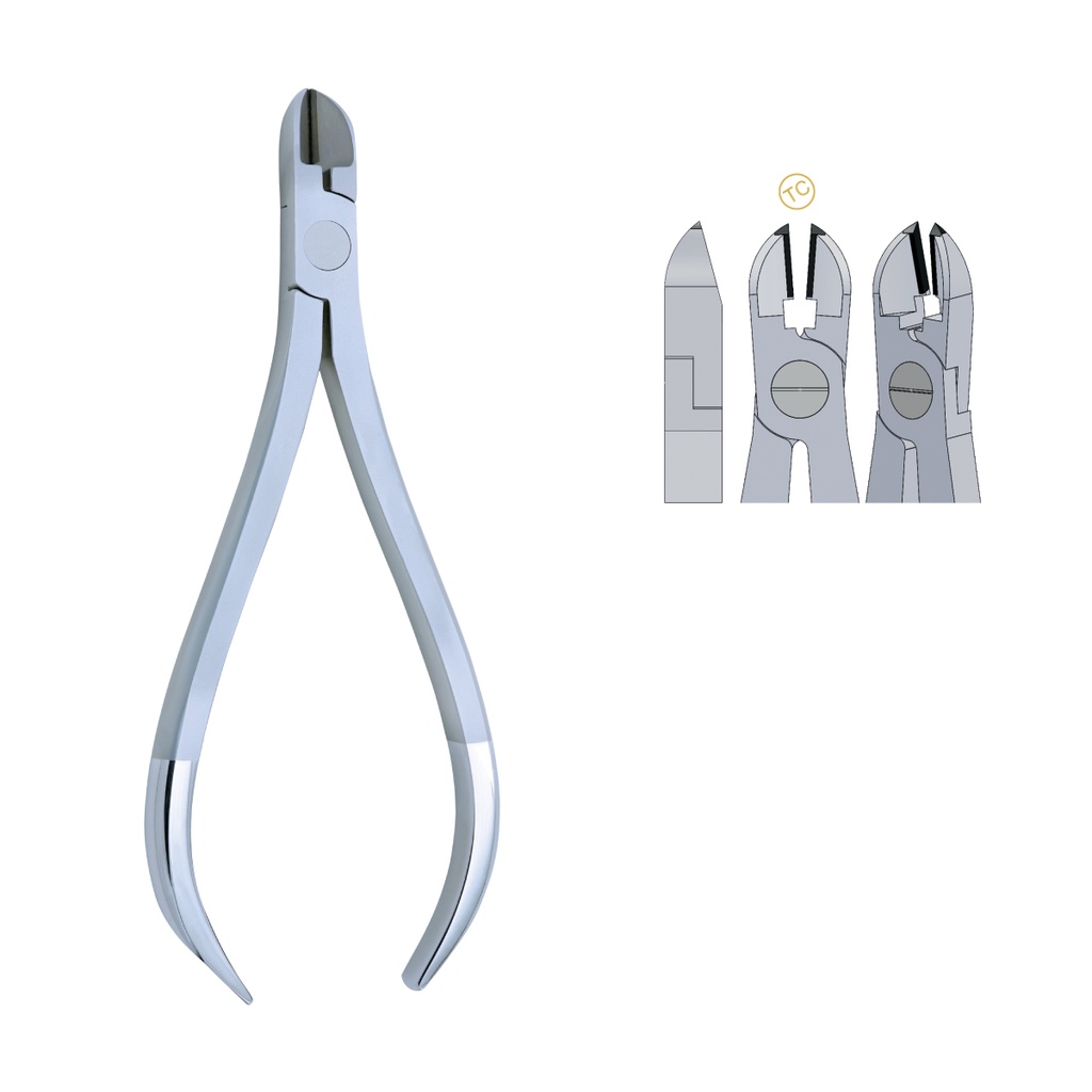 Pin & Ligature Cutter 15° max 0.40mm .016″ Wire  (TC)