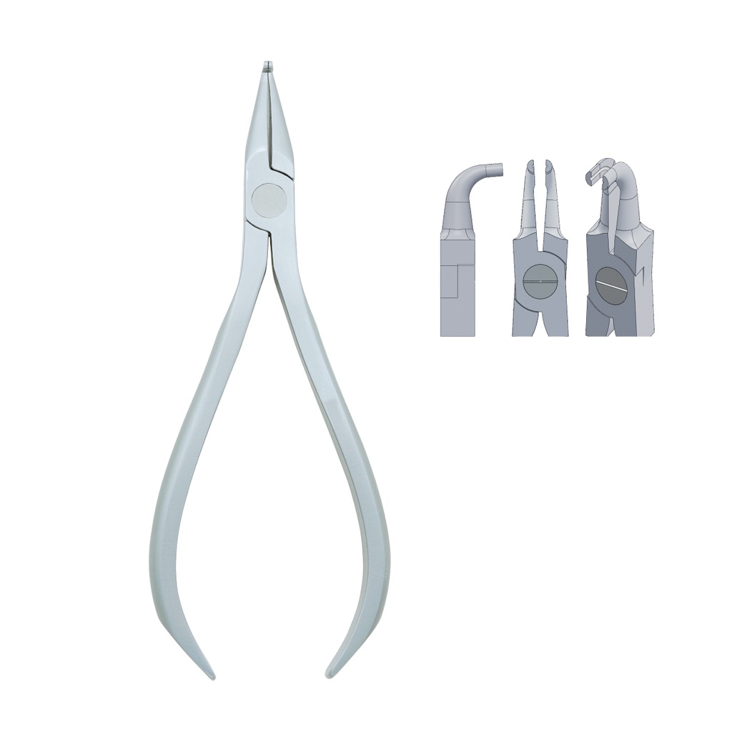 Pin Holding & Nerve-Broaches Pliers Curved max 0.50mm .020″ Wire