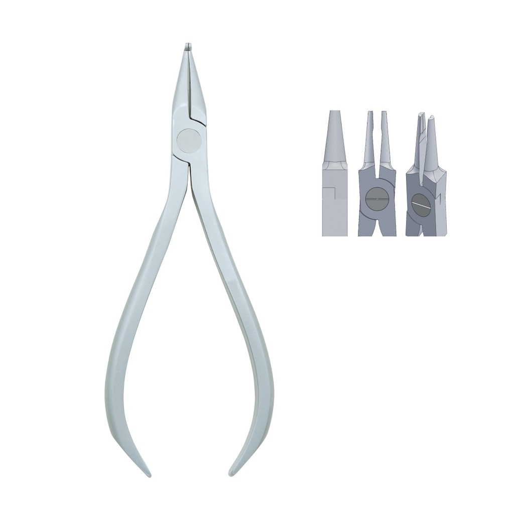 Pin Holding & Nerve-Broaches Pliers Straight max 0.50mm .020″ Wire