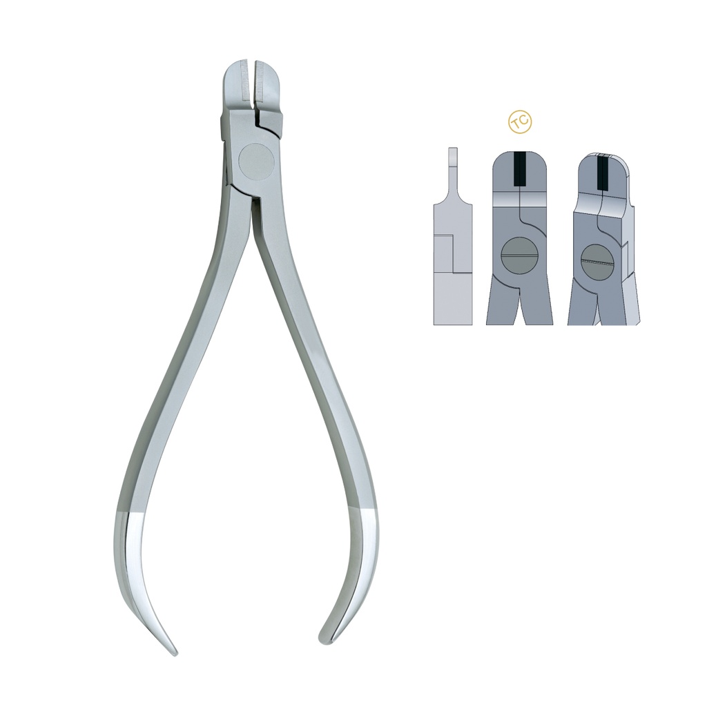 Rectangular Arch Forming Pliers Slim 1.3mm Blade Width max 0.7mm .028″ Wire  (TC)