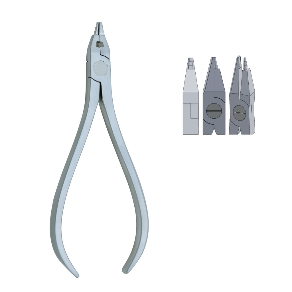 Tweed Loop Forming Pliers max 0.55mmx0.64mm .021 ″x.025 ″ Wire