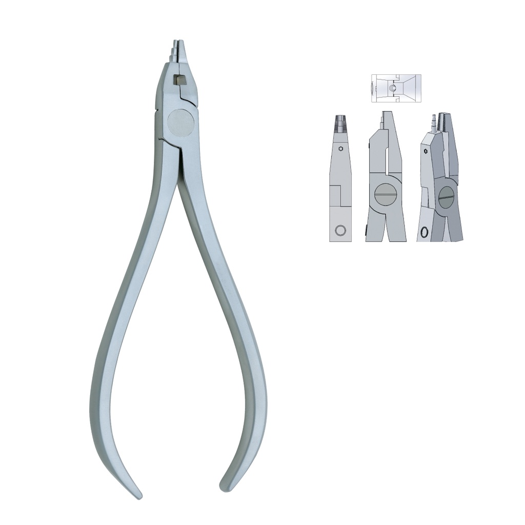 Loop Forming Pliers max 0.55mmx0.64mm .021 ″x.025 ″ Wire