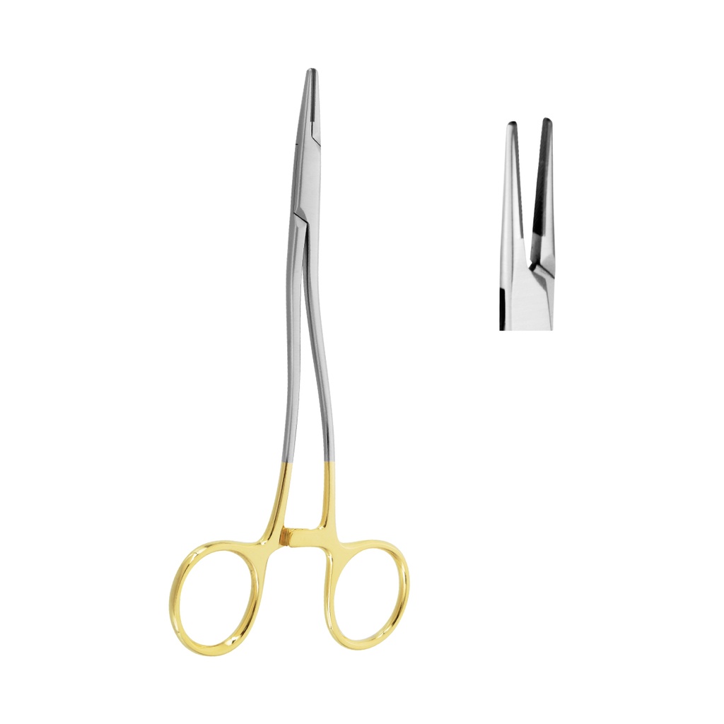 Needle Holder Crile-Wood Curved wire 2-0,3-0,4-0 16cm (TC) Gold