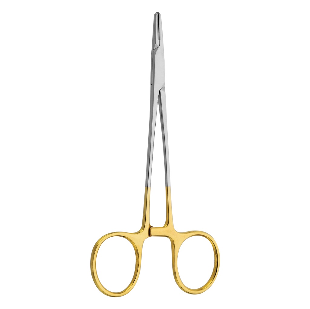 Webster Needle Holder 12.5cm  (TC) Gold