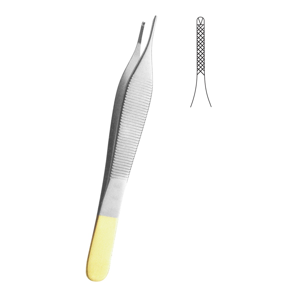 Adson 1:2 Teeth 12cm  (TC) Gold