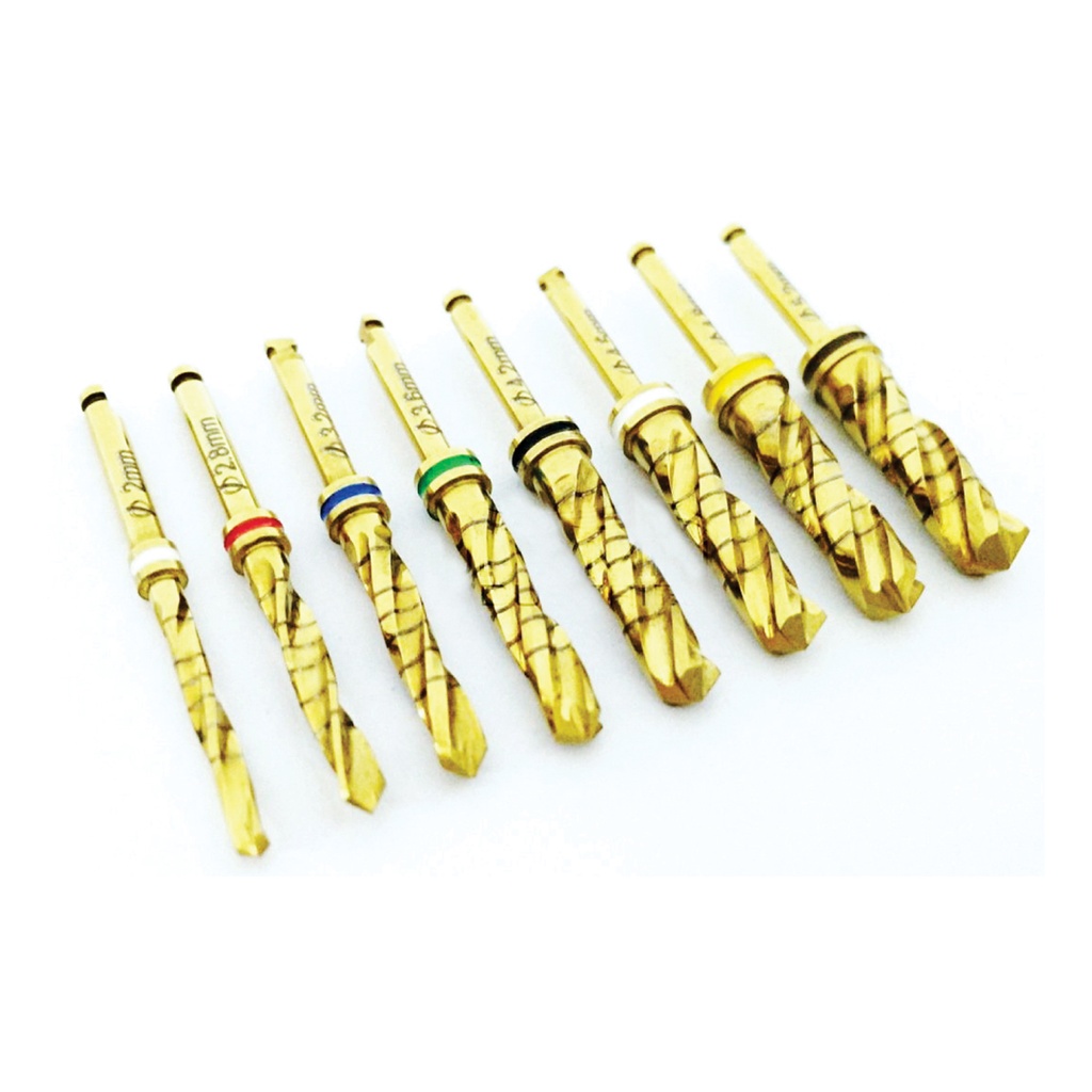 Tri-Spade Implant Drills with Titanium NiTride Coating 3.2mm