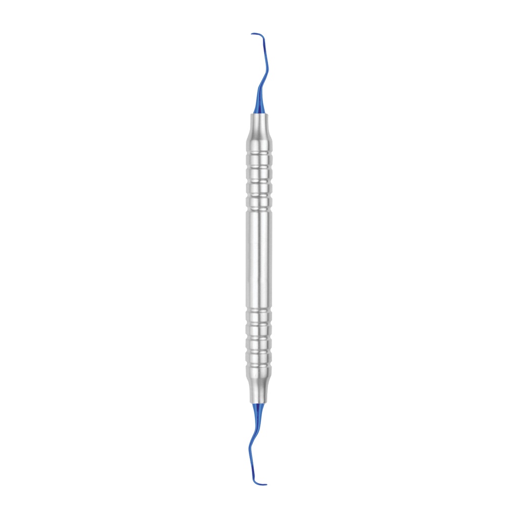 Curette Gracey 11-12 with Titanium Blue Coating 175mm Hollow Handle 10 mm 