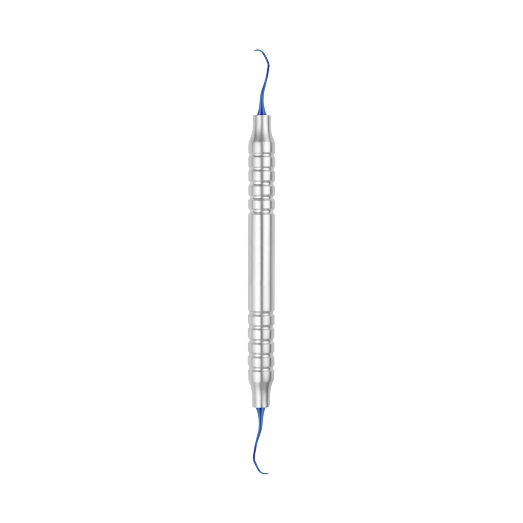 Curette Gracey 13-14 with Titanium Blue Coating 175mm Hollow Handle 10 mm 