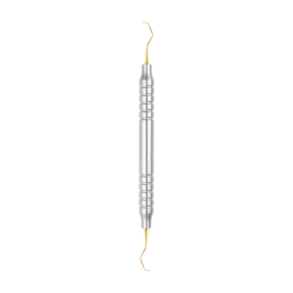 Curette Gracey 7-8 with Titanium Gold Coating 175mm Hollow Handle 10 mm 