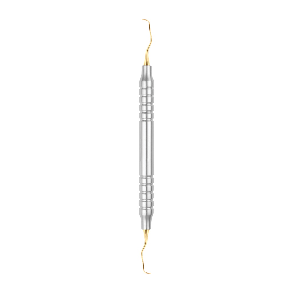 Curette Gracey 11-12  with Titanium Gold Coating 175mm Hollow Handle 10 mm 