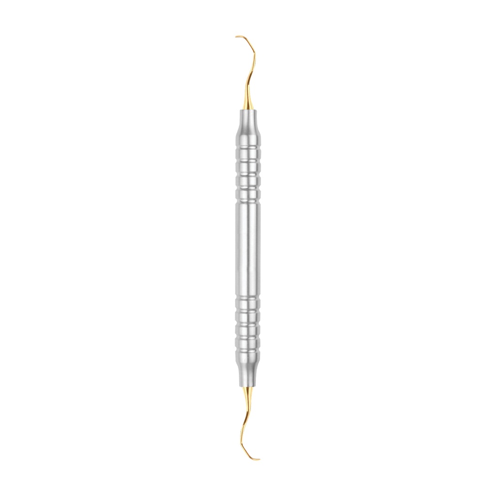 Curette Gracey 15-16 with Titanium Gold Coating 175mm Hollow Handle 10 mm 