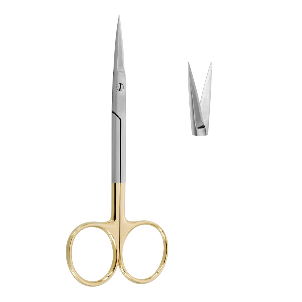Scissor (TC) Iris Straight 11.5cm Gold