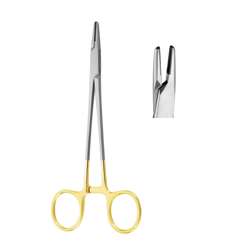 Needle Holder Mayo-Hegar Straight wire 3-0,4-0,5-0, 6-0 13cm (TC) Gold
