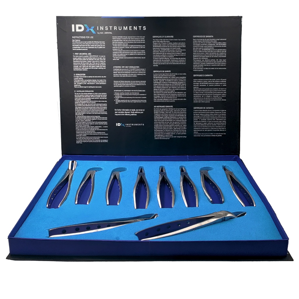 Extracting Forceps Set for (Adults) Set of 10 PCS with diomond tip