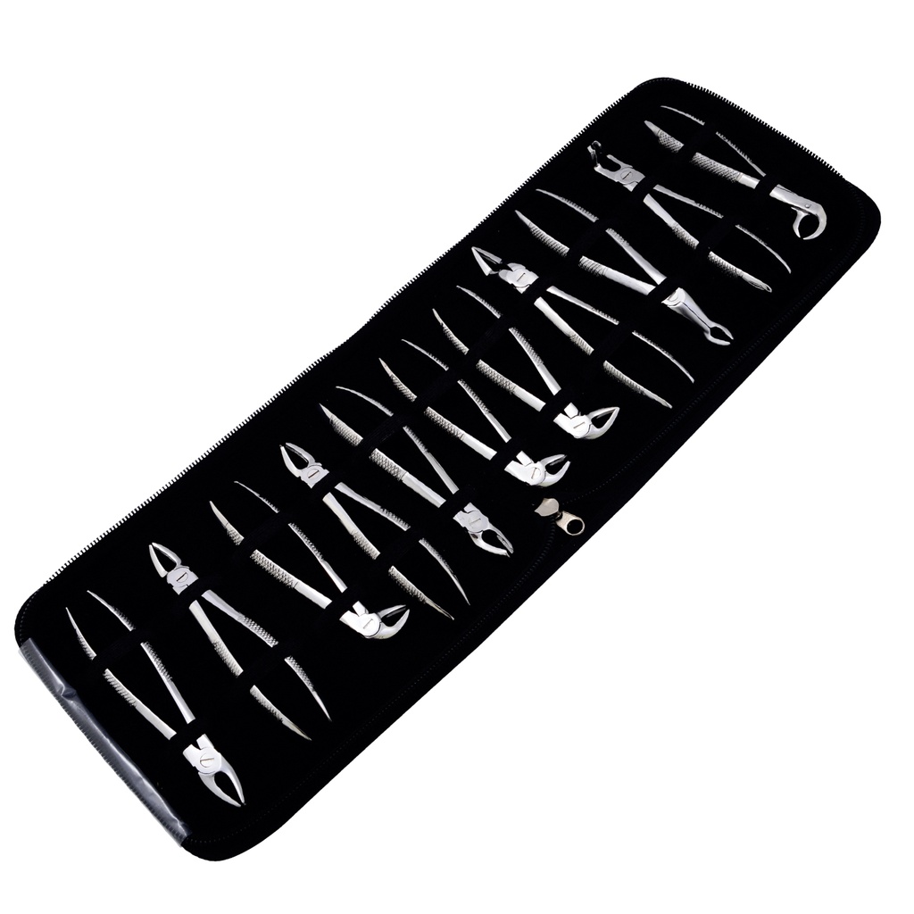 Extracting Forceps Standard Set of 11 Leather Case