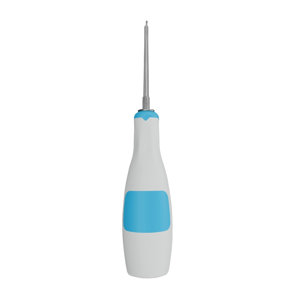 Luxating Elevator 1.5/3mm Straight Silicone Handle Light Blue