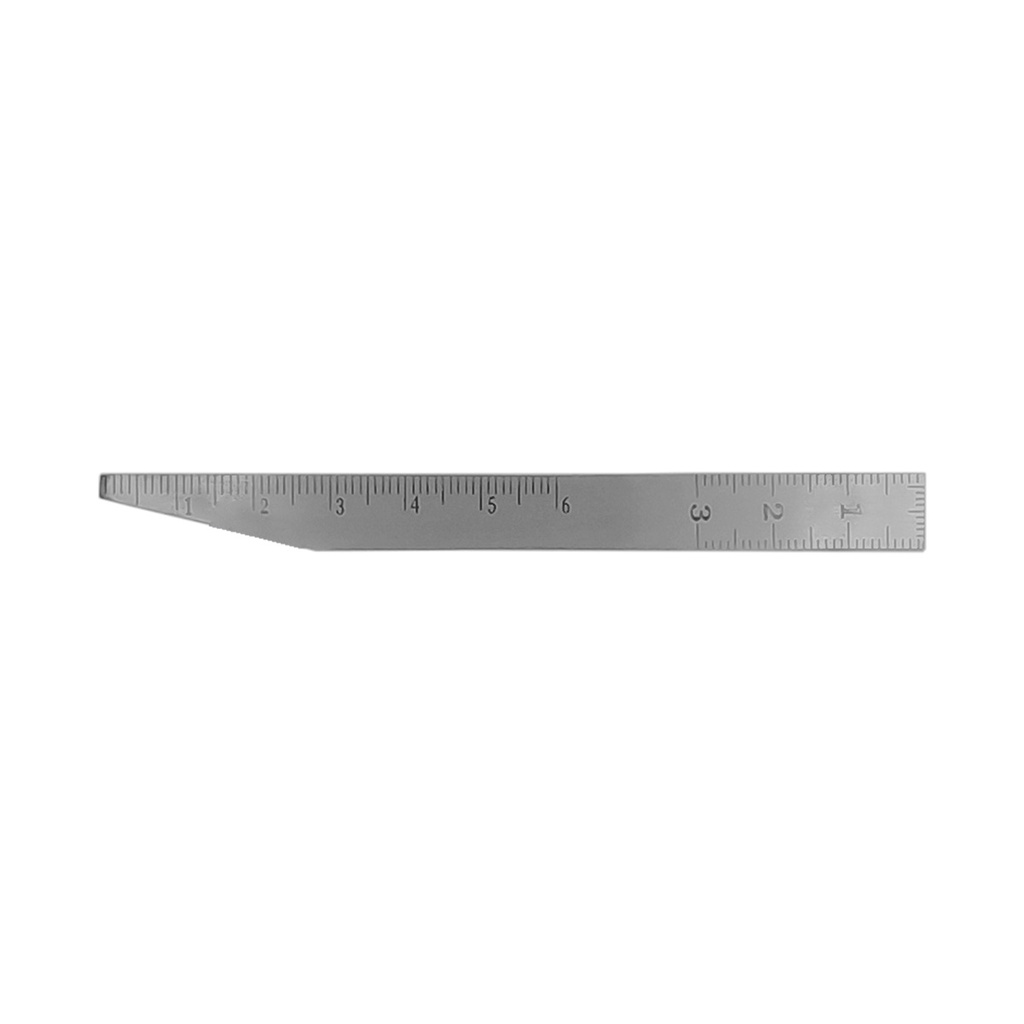 Measuring ruler 0-60mm (square edge with measures)