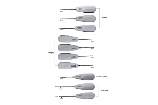 Luxating elevators kit - 10pcs. - 2101