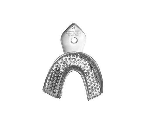 Perforated with retentions rim S (Lower jaw) - 8001-2