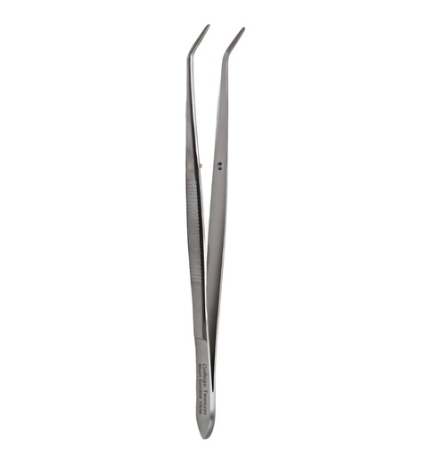 College Tweezer, 15cm, short serrated - 2271-3