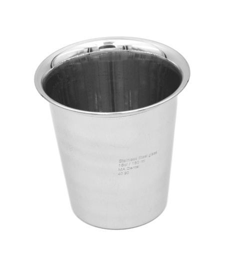 Stainless steel cups 180ml / 18cl - 4090