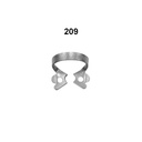 Premolars: 209 (Rubberdam clamps)