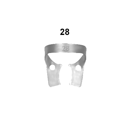 Lower jaw molars clamps: 28 (Rubberdam clamps) - 5734-28