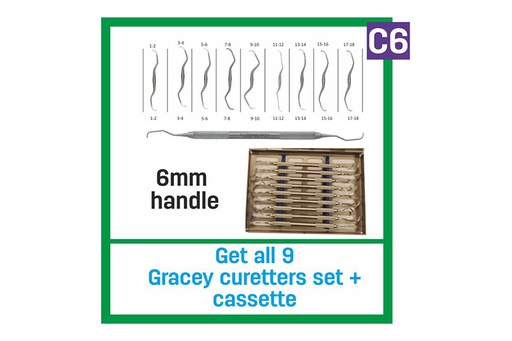 [1582] Gracey curette complet set