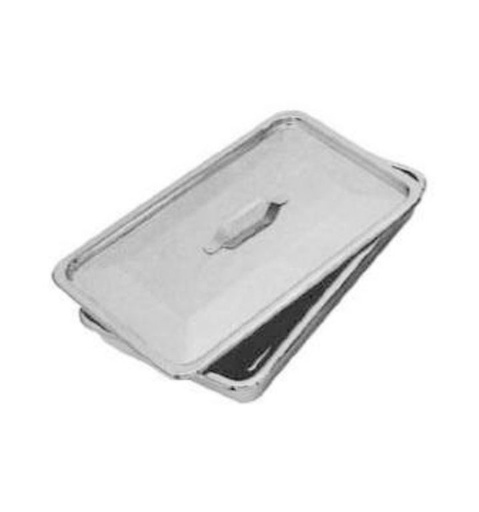 Stainless Steel Instrument Catheter Tray with Flat Lid