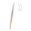 Tweezer Tungsten Carbide Curved 15cm Gold