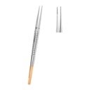 Tweezer Serrated Tip Straight 18cm